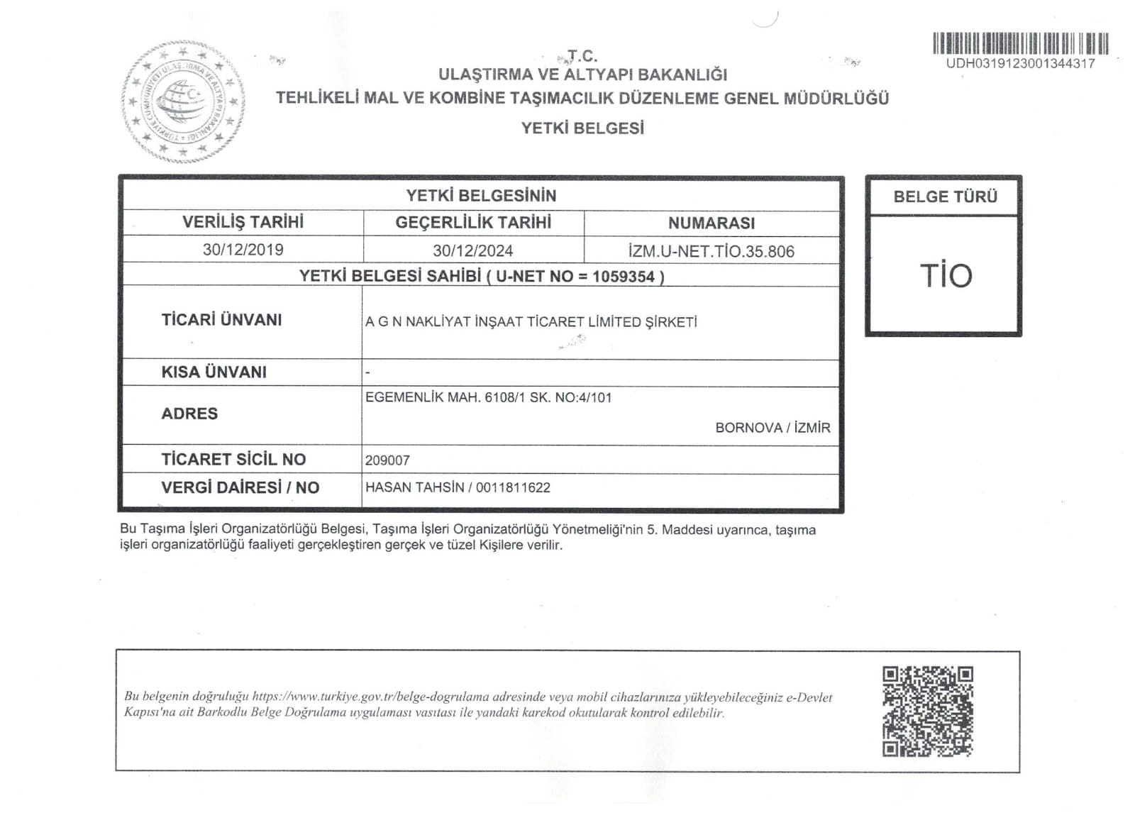 TİO Belgemiz